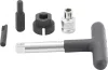 BGS technic Olajleeresztő kulcs készlet | Műanyag olajleeresztő csavarokhoz | Külső hatszögletű kulcsnyílású hajtás 6,3 mm (1/4"), külső hatszögletű 10 mm (3/8") | 5 darabos (BGS 9843)