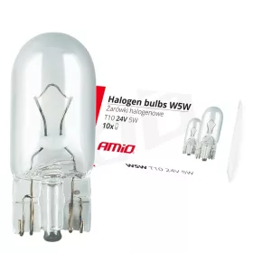 AMiO halogénizzók W5W T10 5W W2.1x9.5d 24V 10 db (01002)