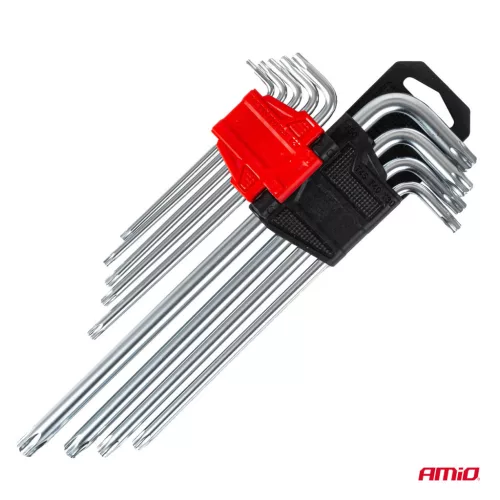 AMiO TORX kulcs hosszú 230 mm 9 db TKL (01039)