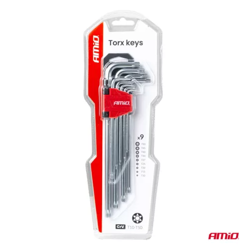 AMiO TORX kulcs hosszú 230 mm 9 db TKL (01039)