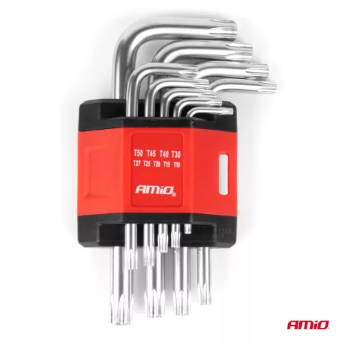 AMiO Torx-kulcsok CRV 9 db (01040)
