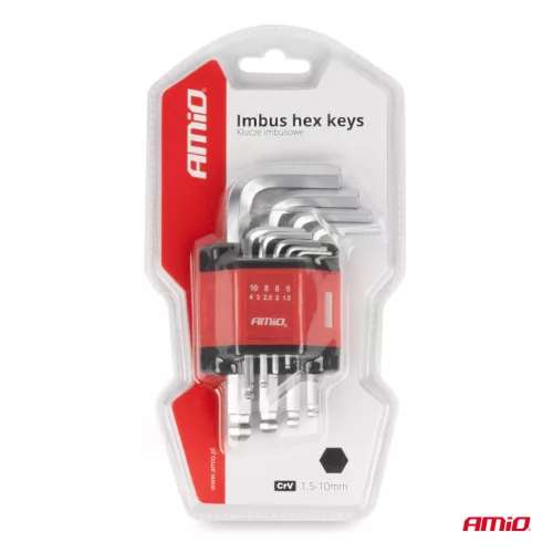 AMiO imbuszkulcsok CRV 9 db (01041)
