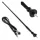 AMiO autóantenna gumi 34cm 5mm adapter ANT02 (01049)