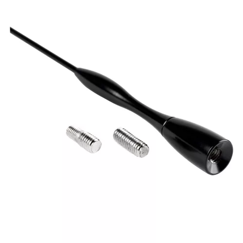 AMiO alumínium autóantenna-szár 16 cm 5/6mm adapter ANTM04 (01052)