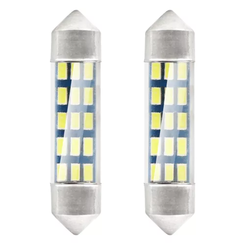 AMiO LED STANDARD 3014 15SMD szofita C5W C10W C3W 39mm fehér 12V (01091)