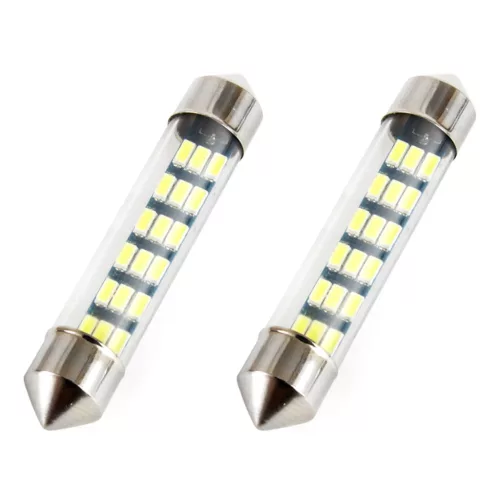 AMiO LED STANDARD 3014 18SMD szofita C5W C10W C3W 41mm fehér 12V (01092)