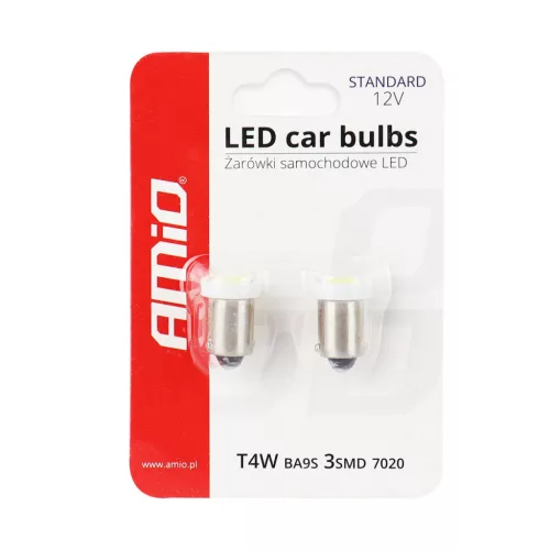 AMiO LED STANDARD BA9s 3xSMD 7020 12V (01097)