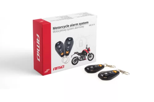 AMiO MCA14 motorkerékpár-riasztó távirányítóval (01103)