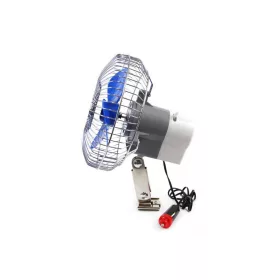   AMiO autós ventilátor fém – csavar rögzítés + csipesz CFAN-15 +12V (01104)