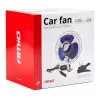 AMiO autós ventilátor fém – csavar rögzítés + csipesz CFAN-15 +24V (01105)