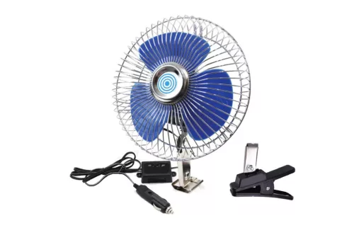 AMiO autós ventilátor fém – csavar rögzítés + csipesz CFAN-15 +24V (01105)
