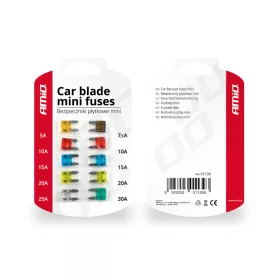 AMiO Mini biztosíték 10 db bliszter (01139)