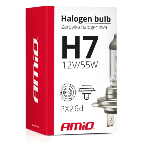 AMiO halogénizzó H7 12V 55W UV szűrő (E8) (01156)