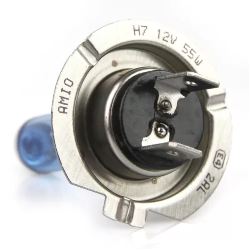 AMiO halogénizzó H7 12V 55W UV szűrő (E8) Super fehér (01157)