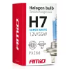 AMiO halogénizzó H7 12V 55W UV szűrő (E8) Super fehér (01157)