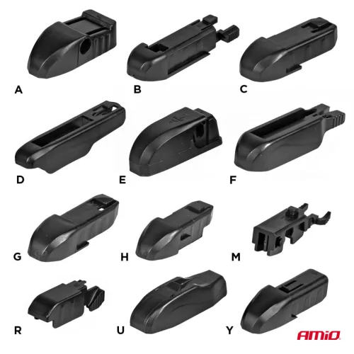 AMiO lapos ablaktörlő lapát MultiConnect 23" (580mm) 12 adapter (01198)