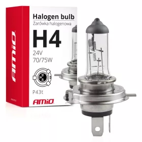 AMiO halogénizzó H4 24V 75/70W UV szűrő (E8) (01267)