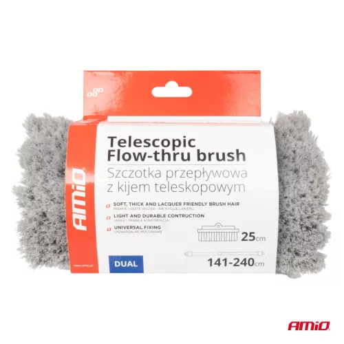AMiO teleszkópos vízátfolyós mosókefe 141-240cm (01274)