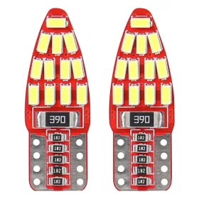 AMiO LED CANBUS 24SMD 3014 T10e (W5W) fehér 12V (01285)