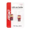 AMiO LED CANBUS 18SMD 4014 T10e W5W fehér 12V (01286)