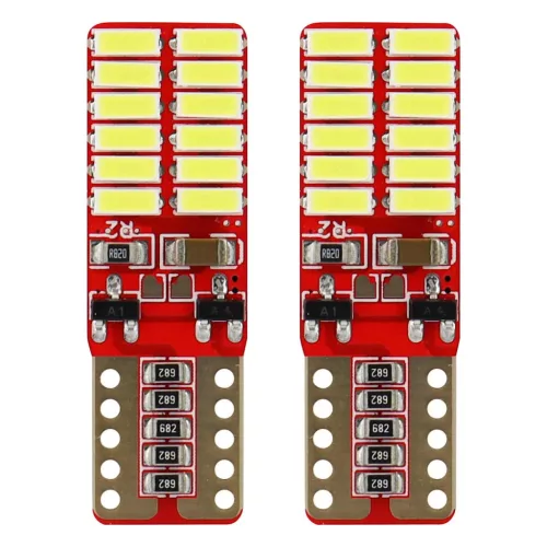 AMiO LED CANBUS 24SMD 4014 T10e (W5W) fehér 12V/24V (01287)