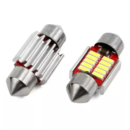 AMiO LED CANBUS 4014 10SMD szofita C5W C10W C3W 31mm fehér 12V/24V (01288)