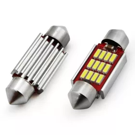   AMiO LED CANBUS 4014 12SMD szofita C5W C10W C3W 36mm fehér 12V/24V (01289)