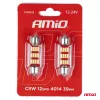 AMiO LED CANBUS 4014 12SMD szofita C5W C10W C3W 39mm fehér 12V/24V (01290)