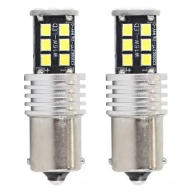   AMiO LED CANBUS 2835 15SMD 1156 BA15S P21W R10W R5W fehér 12V/24V (01293)