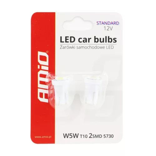 AMiO LED CLASSIC T10 W5W 2xSMD 5730 12V (01295)