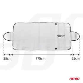   AMiO védőhuzat univerzális nyári/téli - 175x90cm, ezüst, EPE hab (01390)