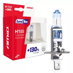   AMiO halogénizzók H1 12V 55W LumiTec LIMITED +130% DUO (01404)