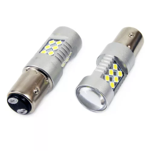 AMiO LED CANBUS 3030 24SMD 1157 BAY15D P21/5W fehér 12V/24V (01438)