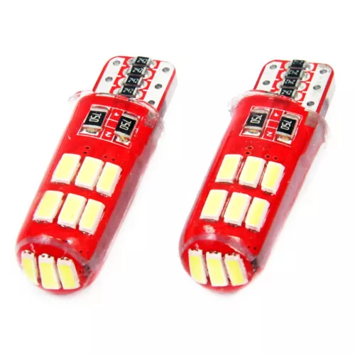 AMiO LED CANBUS 15SMD 4014 T10e (W5W) SILCA fehér 12V (01443)
