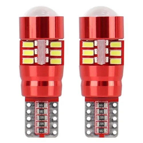 AMiO LED CANBUS 27SMD 3014 T10e (W5W) fehér 12V/24V (01446)