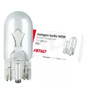 AMiO halogénizzók W5W T10 5W W2.1x9.5d 12V 10 db (01483)