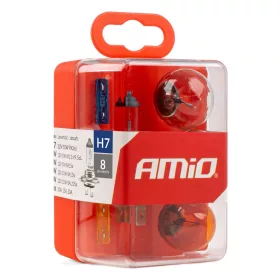   AMiO halogénizzók & biztosítékok készlet 8 db H7 (01499)