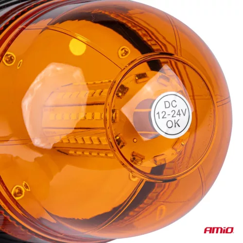 AMiO LED-es figyelmeztető lámpa W09M MAG/3 csavar, ECE R10 80LED 12/24V IP56 (01502)