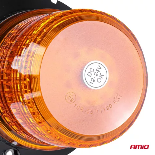 AMiO LED-es figyelmeztető lámpa R10 12V 24V W14M (01503)