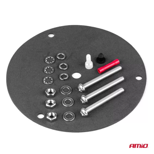 AMiO LED-es figyelmeztető lámpa R10 12V 24V W14M (01503)