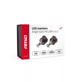 AMiO LED helyzetjelző H8 20W GOLD (01543)