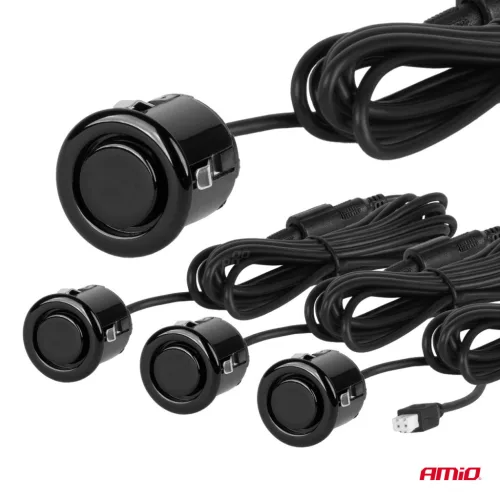 AMiO parkolóradar 4 hangjelző fekete GOLD 18mm (01576)