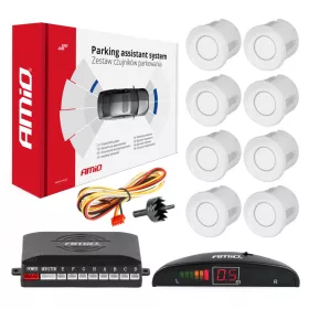 AMiO parkolóradar 8 LED fehér (01601)
