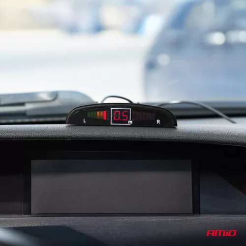 AMiO parkolóradar 8 LED fehér (01601)