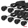 AMiO parkolást segítő rendszer LED 8 érzékelő fekete "GOLD" 18mm (01603)