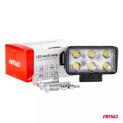 AMiO munkalámpa AWL02 6 LED FLAT 9-60V (01613)