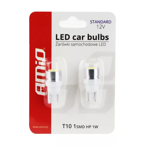 AMiO LED STANDARD T10 W5W 1xSMD HP 1W 12V (01623)