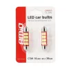 AMiO LED CANBUS 4014 16SMD szofita C5W C10W C3W 39mm fehér 12V/24V (01633)