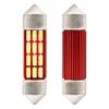 AMiO LED CANBUS 4014 16SMD szofita C5W C10W C3W 39mm fehér 12V/24V (01633)