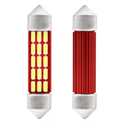 AMiO LED CANBUS 4014 20SMD szofita C5W C10W C3W 41mm fehér 12V/24V (01634)